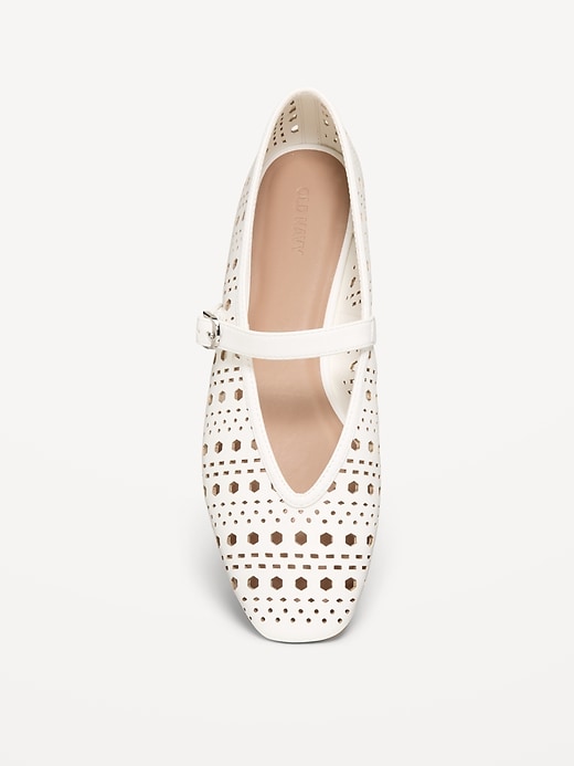 Image number 2 showing, Perforated Mary Jane Ballet Flats for Women