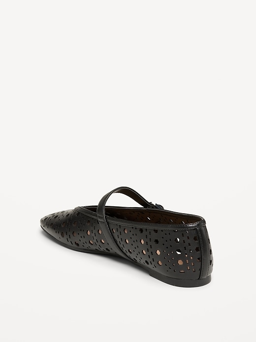 Image number 5 showing, Perforated Mary Jane Ballet Flats for Women