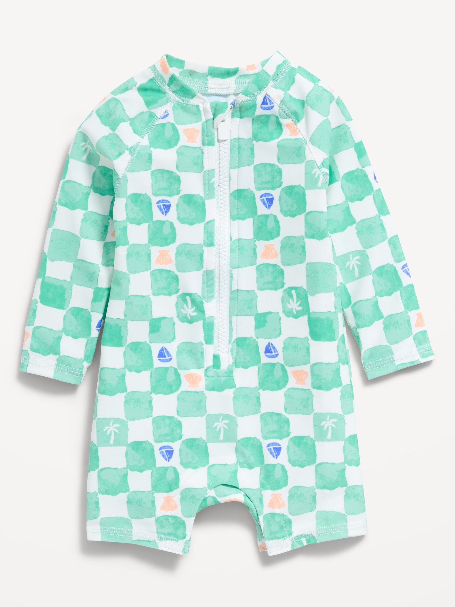 Printed Swim Rashguard Bodysuit for Baby