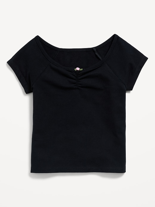 Image number 1 showing, Fitted Off-Shoulder Top for Girls