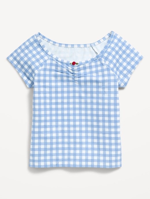 Image number 1 showing, Fitted Off-Shoulder Top for Girls