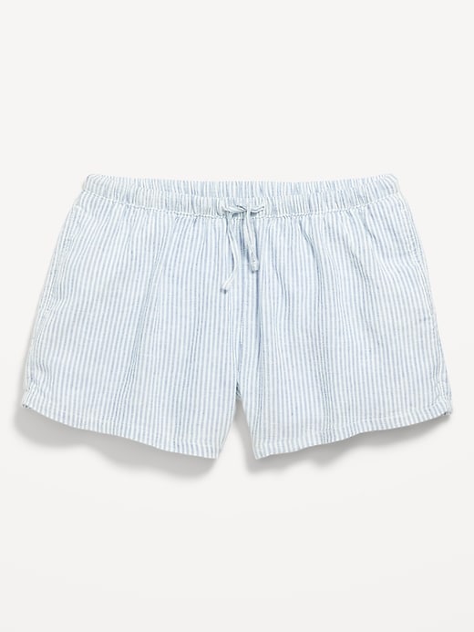 Image number 4 showing, Printed Linen-Blend Shorts for Girls
