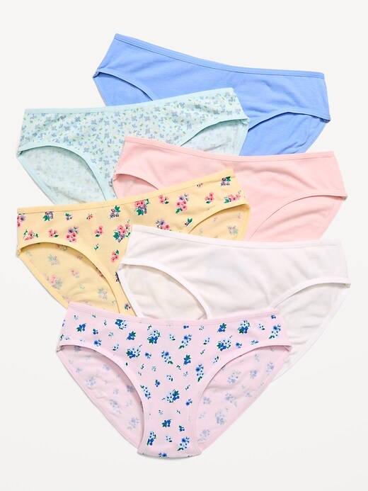 L'image numéro 1 présente Culotte bikini pour fille (paquet de 6)