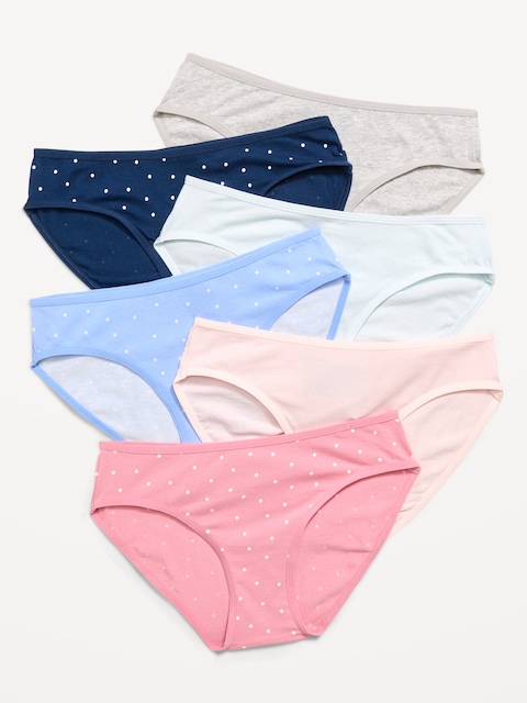 CULOTTE BIKINI POUR FILLE (PAQUET DE 6)