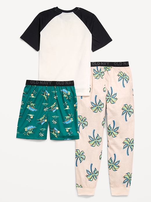 Image number 2 showing, 3-Piece Jersey-Knit Pajama Set for Boys