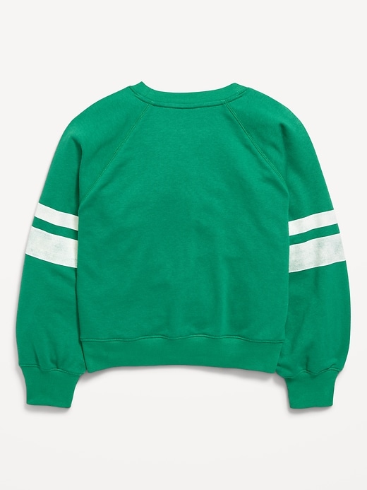 Image number 3 showing, Long-Sleeve Graphic Sweatshirt for Girls