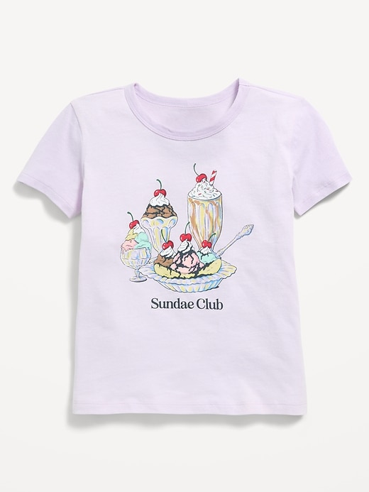 Image number 1 showing, Short-Sleeve Graphic T-Shirt for Girls