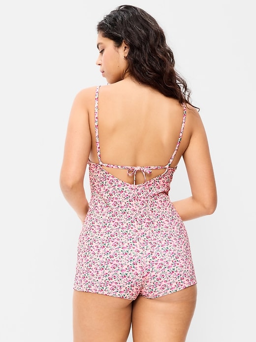 Image number 6 showing, Textured Swim Romper -- 2.5-inch inseam