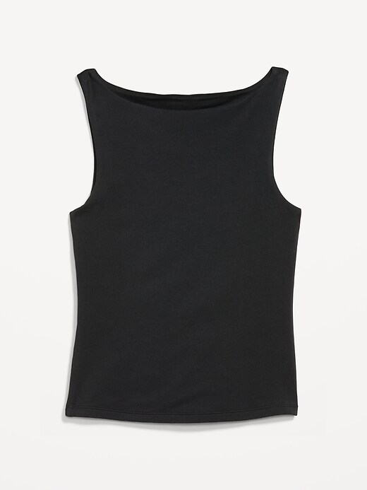 Image number 4 showing, Hug Double-Layer Boat-Neck Top