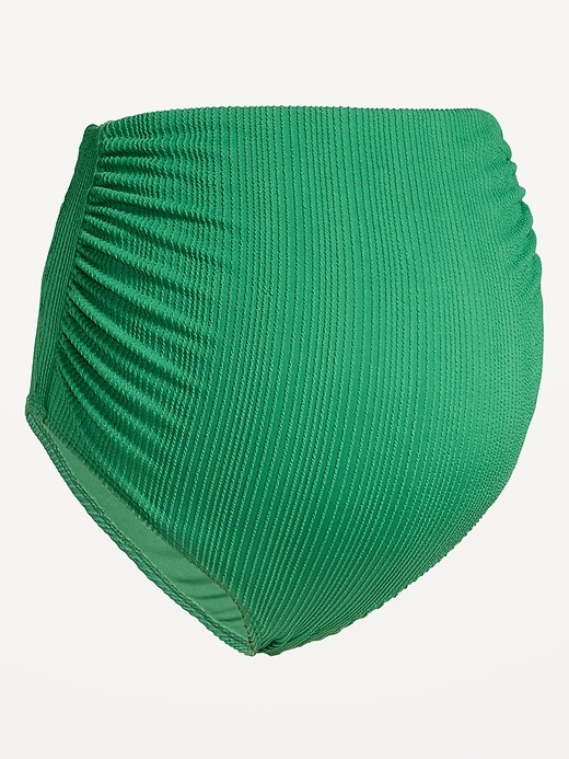 Image number 1 showing, Maternity High-Waisted Swim Bottoms