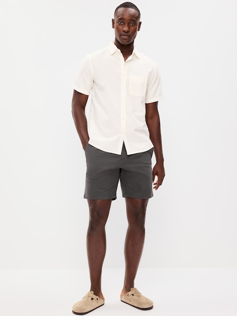 Slim Built-In Flex Rotation Chino Shorts -- 8-inch inseam