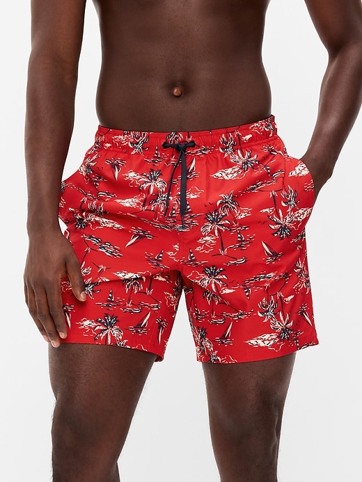 Image number 1 showing, Swim Trunks -- 7-inch inseam