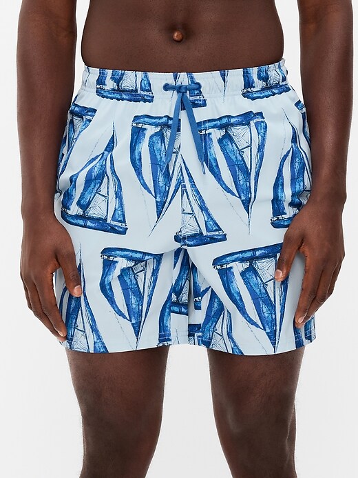 Image number 1 showing, Swim Trunks -- 7-inch inseam
