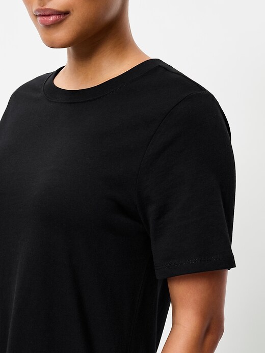 L'image numéro 3 présente Robe longue rétro à col rond