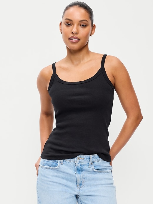Image number 1 showing, Rib-Knit Cami Tank Top