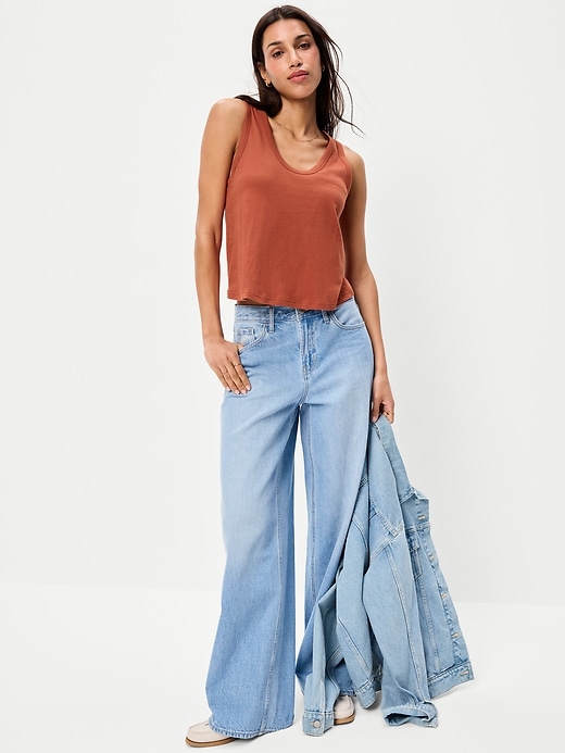 Image number 3 showing, Relaxed Scoop-Neck Tank Top
