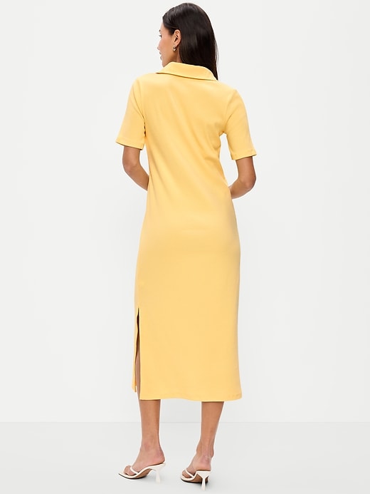 Image number 2 showing, Short-Sleeve Polo Midi Dress
