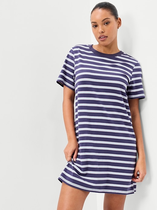Image number 2 showing, Vintage Crew-Neck Mini T-Shirt Dress