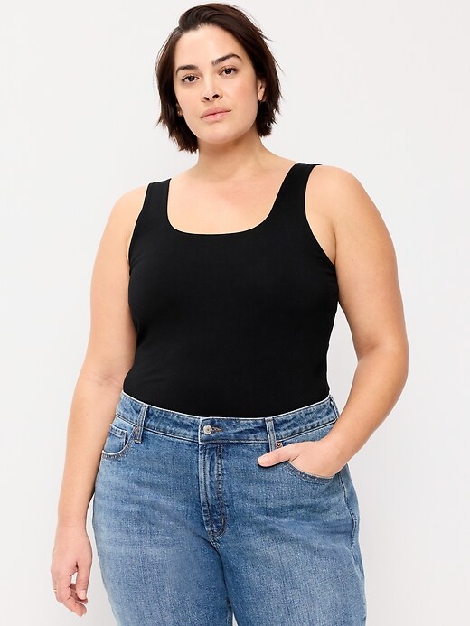 Image number 7 showing, Hug Double-Layer Scoop-Neck Tank Top