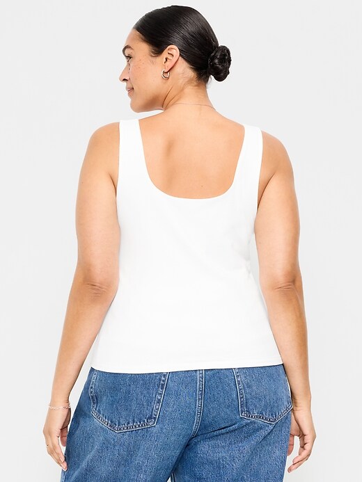 Image number 8 showing, Hug Double-Layer Scoop-Neck Tank Top