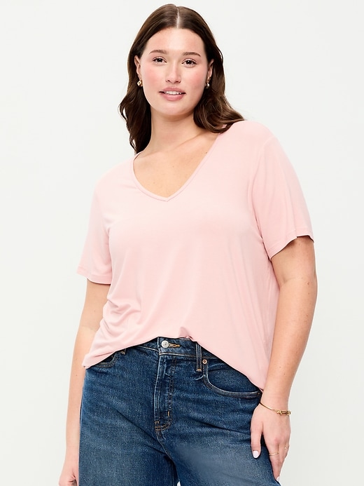 Image number 7 showing, Luxe V-Neck T-Shirt