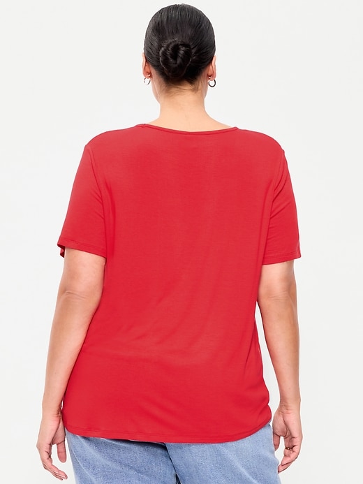 Image number 8 showing, Luxe V-Neck T-Shirt