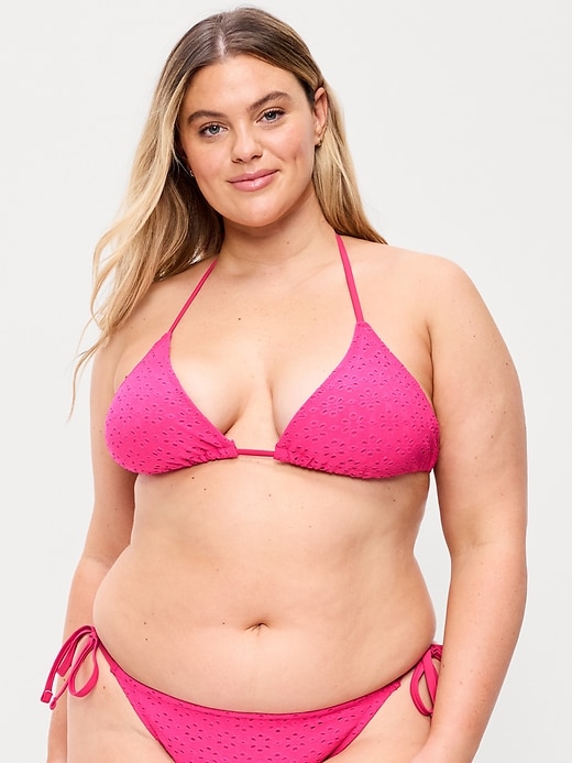 Image number 7 showing, Triangle String Bikini Swim Top