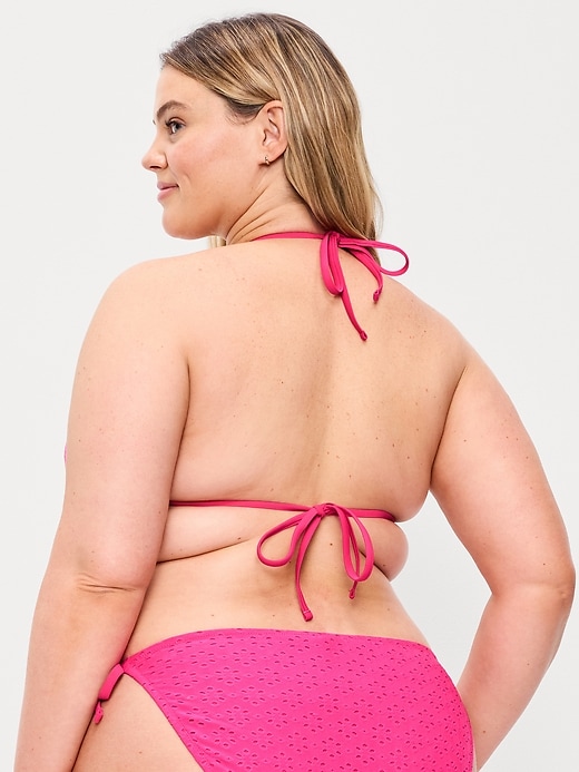 Image number 8 showing, Triangle String Bikini Swim Top