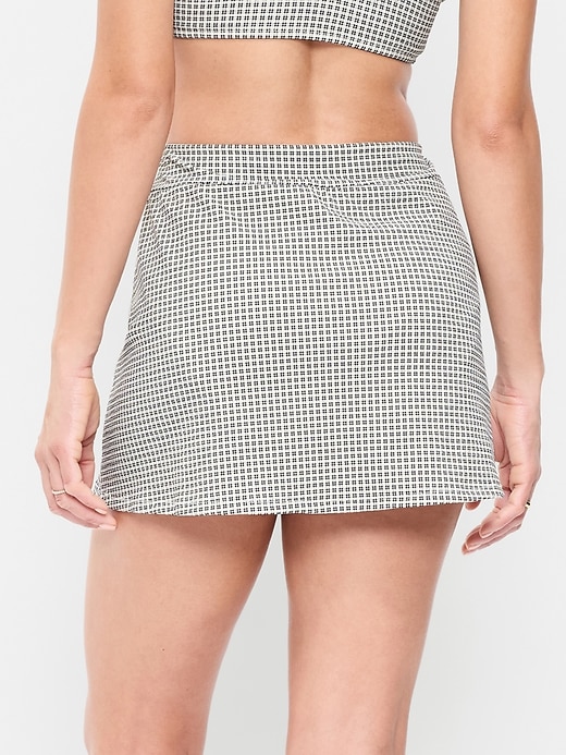 Image number 2 showing, High-Waisted Textured Swim Skirt