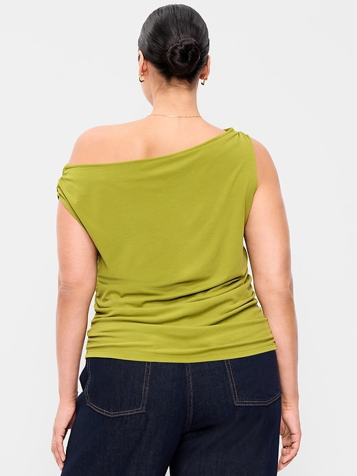 L'image numéro 8 présente Haut ruché à encolure fendue