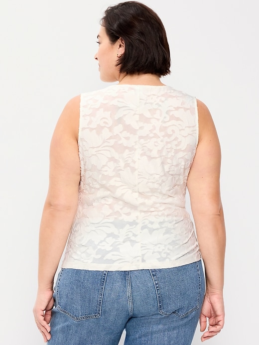 Image number 9 showing, Jacquard Side-Drape Top