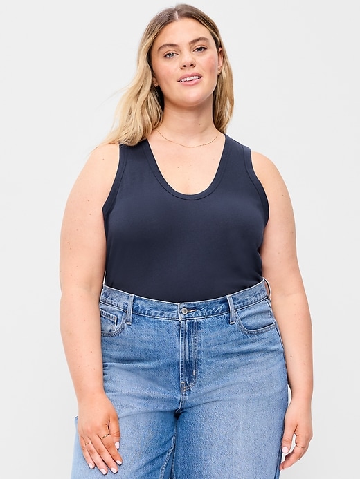 Image number 7 showing, Relaxed Scoop-Neck Tank Top
