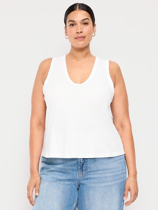 Image number 7 showing, Relaxed Scoop-Neck Tank Top