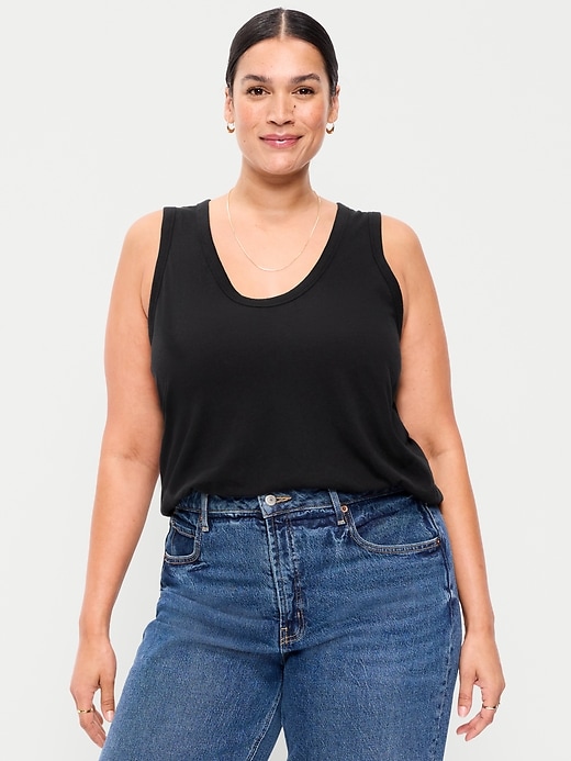 Image number 7 showing, Relaxed Scoop-Neck Tank Top