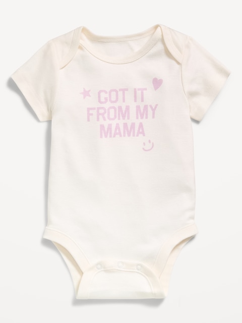 Short-Sleeve Graphic Bodysuit for Baby