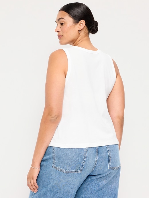 Image number 8 showing, Relaxed Scoop-Neck Tank Top