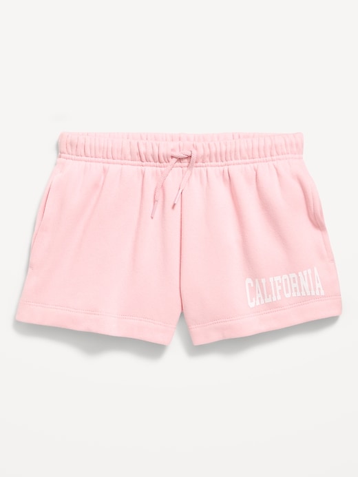 Image number 3 showing, High-Waisted Favorite Fleece Shorts for Girls