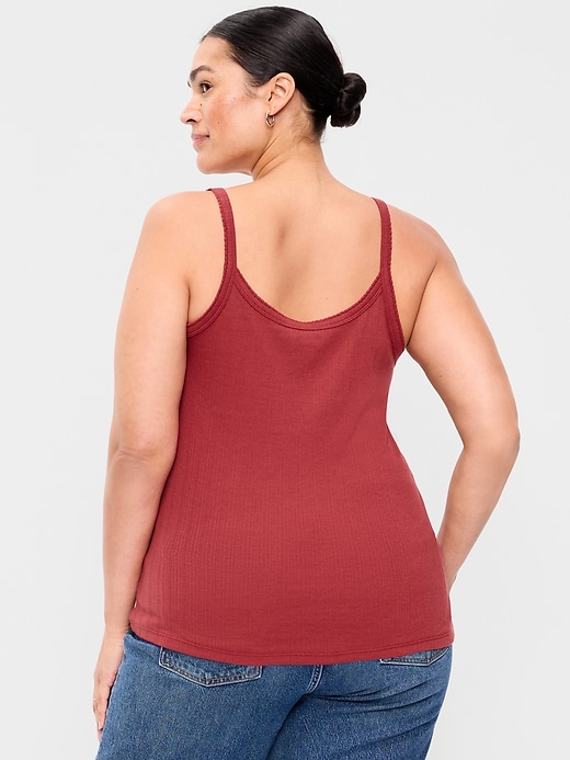 Image number 8 showing, Pointelle Cami Tank Top