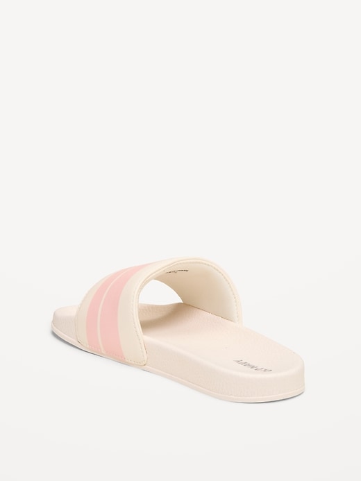 Image number 4 showing, Faux-Leather Pool Slide Sandals for Girls