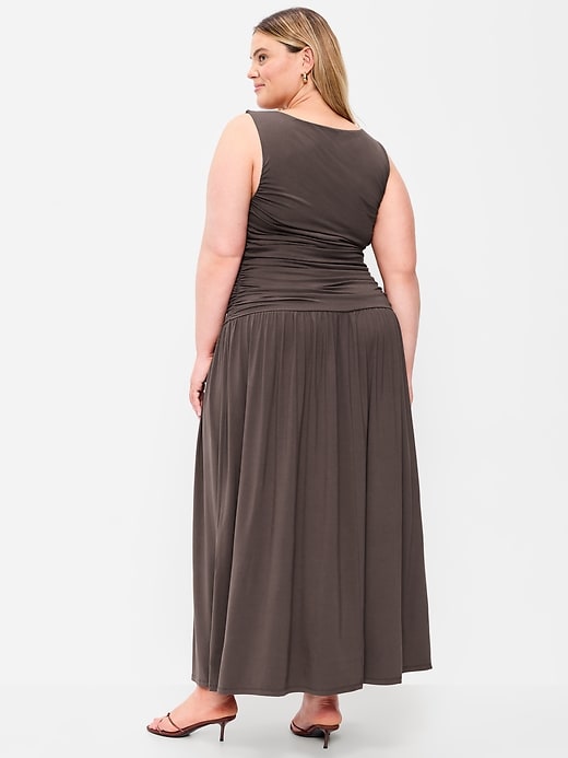 Image number 10 showing, Fit & Flare Drop-Waist Maxi Dress