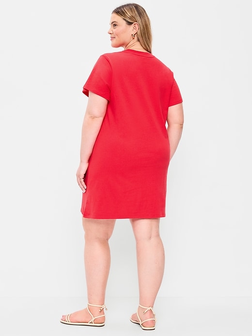 Image number 6 showing, Vintage Crew-Neck Mini T-Shirt Dress