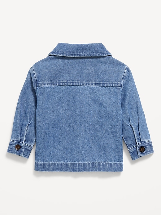 L'image numéro 3 présente Veste-chemise en denim pour bébé