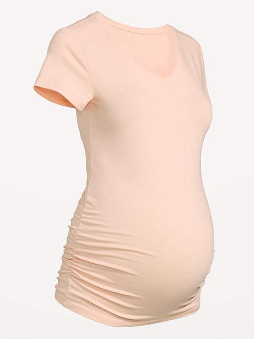 Image number 2 showing, Maternity V-Neck T-Shirt