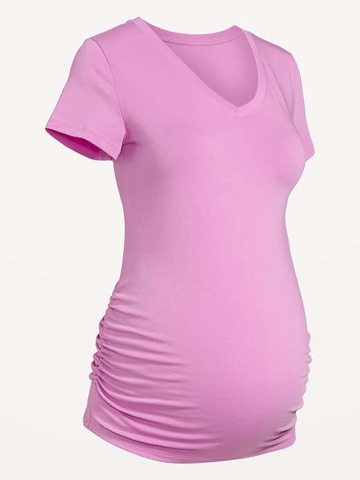 Image number 2 showing, Maternity V-Neck T-Shirt