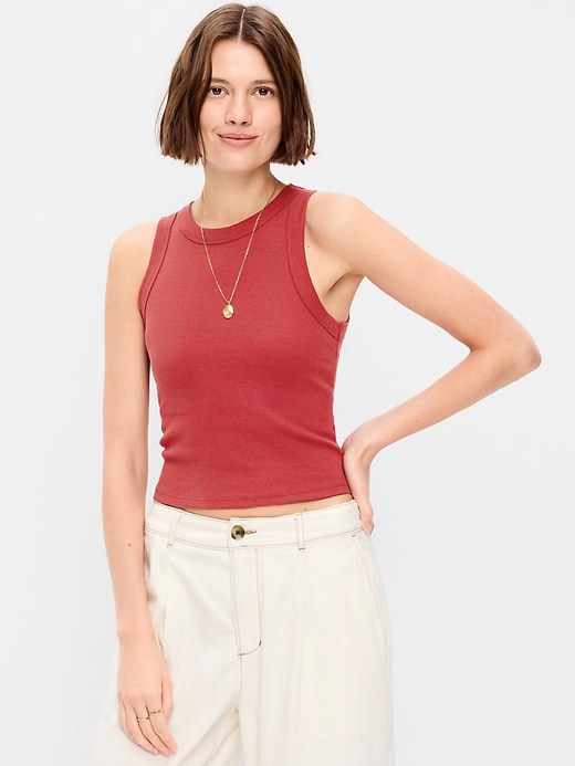 Image number 1 showing, Snug Crop Tank Top