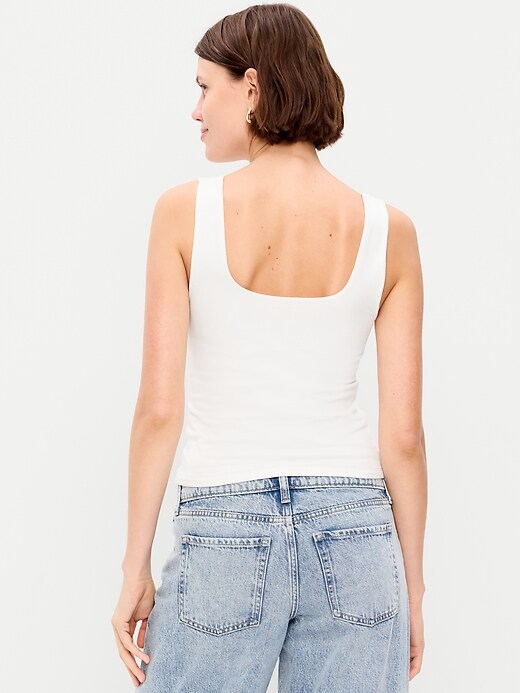 Image number 2 showing, Hug Double-Layer Scoop-Neck Tank Top