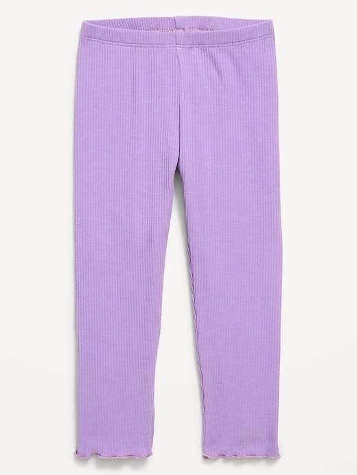 Image number 1 showing, Rib-Knit Full-Length Leggings for Toddler Girls