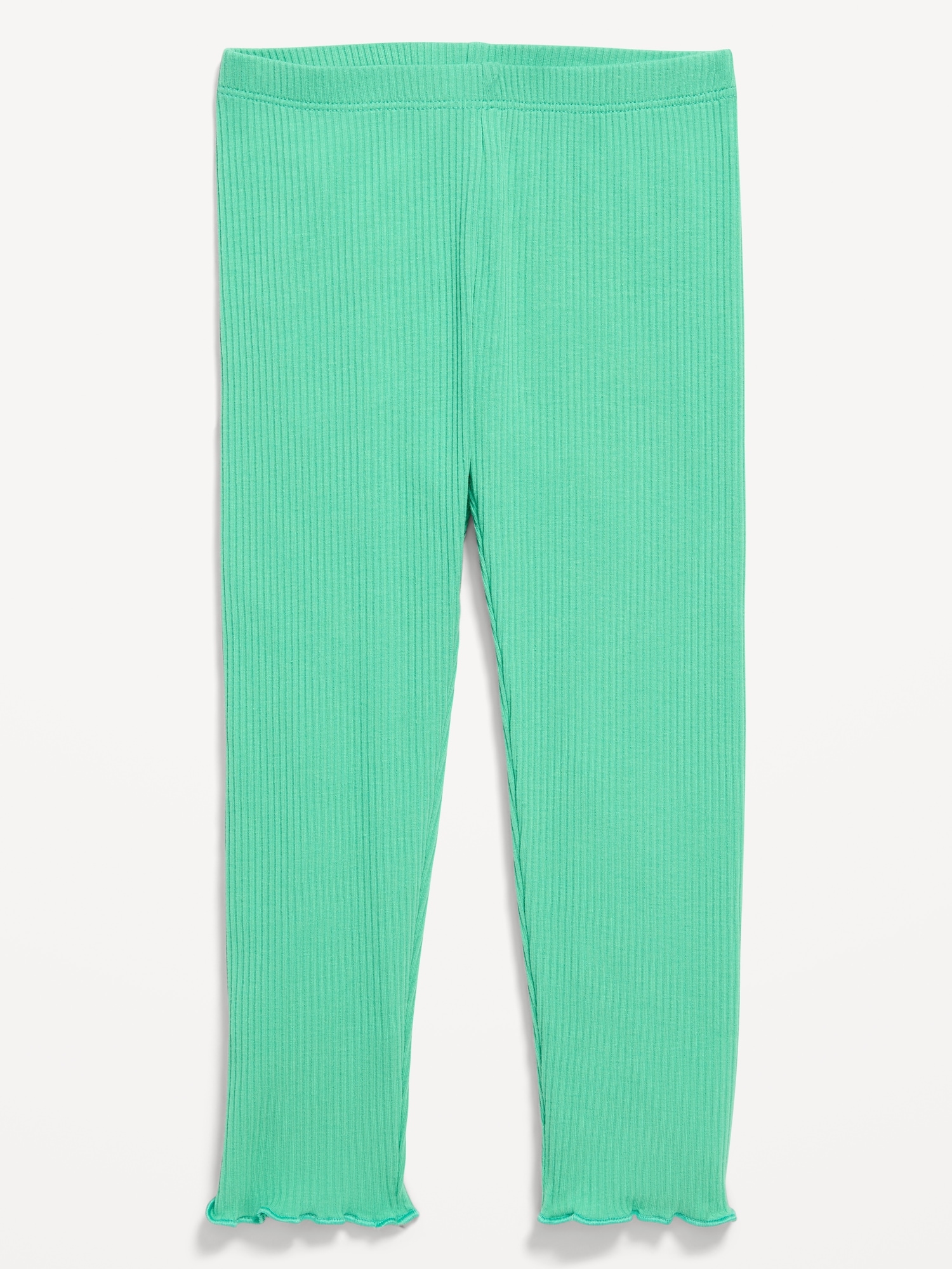 Rib-Knit Full-Length Leggings for Toddler Girls
