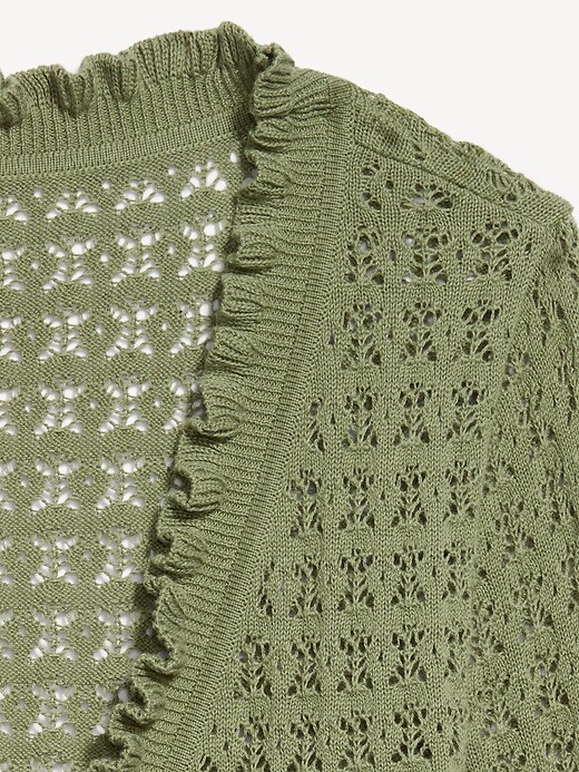 Image number 6 showing, Tie-Front Open Cardigan