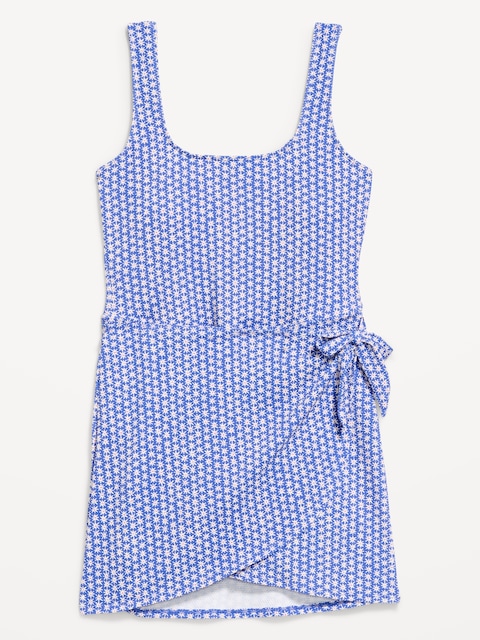 ROBE DE BAIN EN PIQUÉ NOUÉE SUR LE CÔTÉ